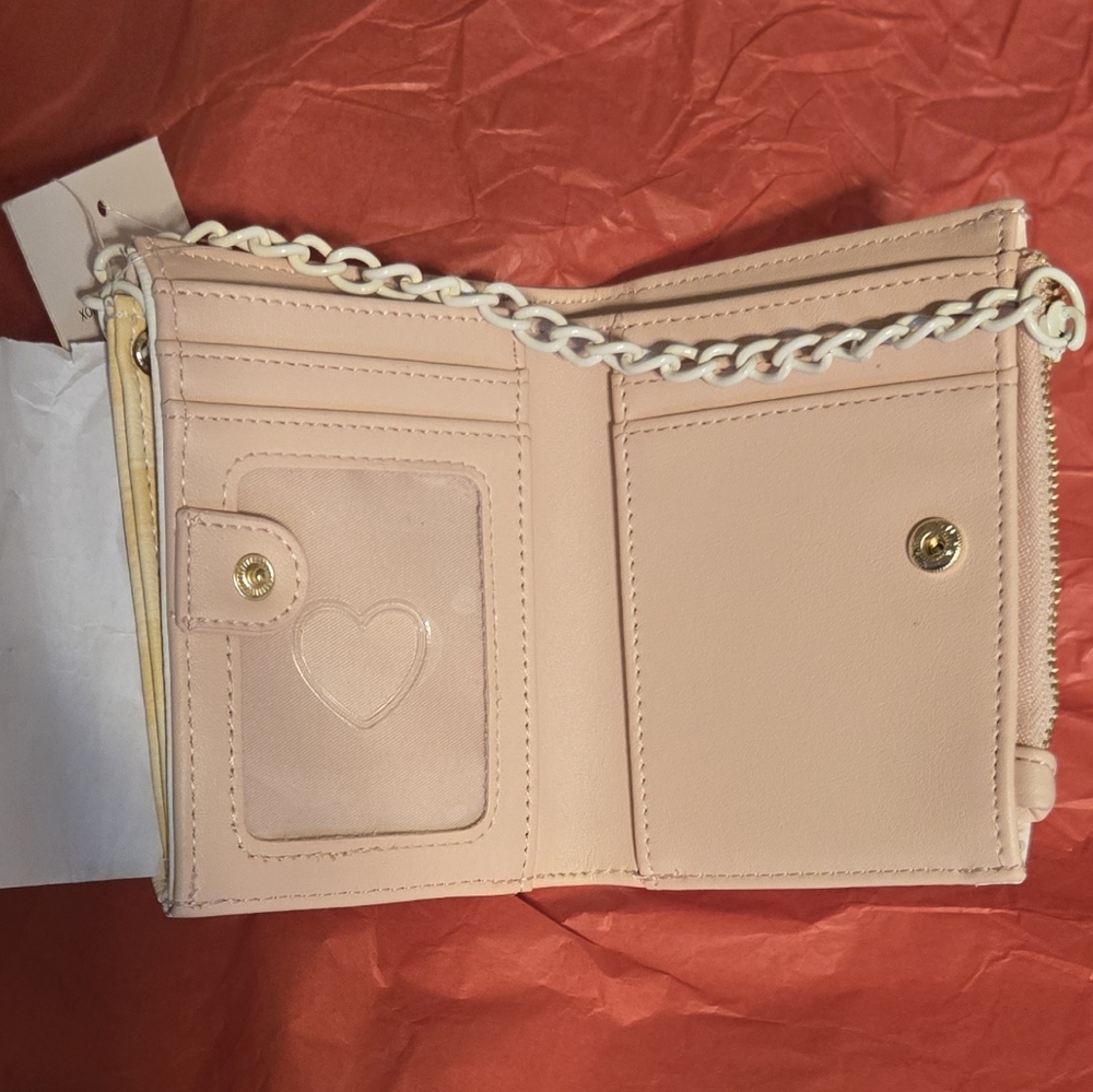 Betsey Johnson Pink Checkered Wallet - Picture 3 of 5